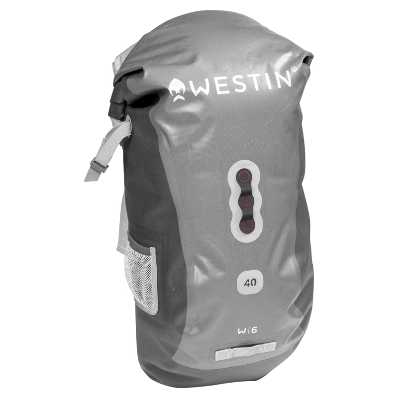 Westin Fishing Westin W6 Roll-Top Backpack Silver/Grey 40L 3 Westin Fishing Westin W6 Roll-Top Backpack Silver/Grey 40L