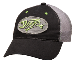 G-Loomis Distressed Oval Cap, Musta/Lime
